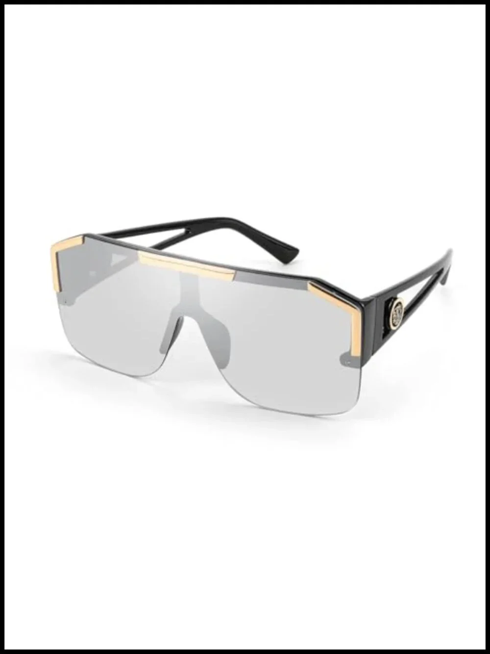 Square Oversized Shield Sunglasses UV400 Non-Polarized